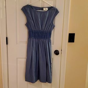 Kate Spade 100% cotton smocked sleeveless dress, great pre-owned condition